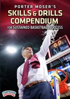Cover: porter moser's skills & drills compendium for sustained basketball success